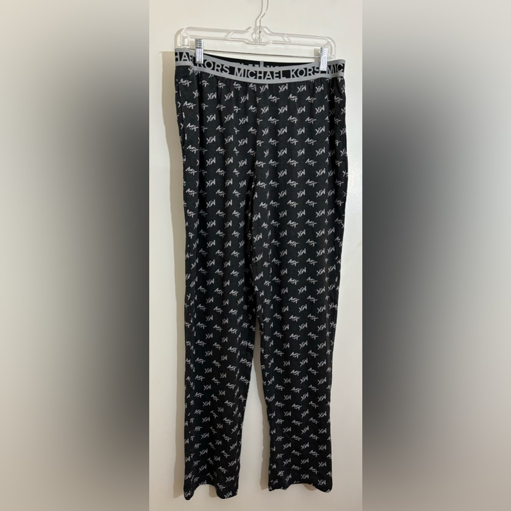 MICHAEL KORS Men's Loungewear Pajama Bottoms In Black - Size Medium